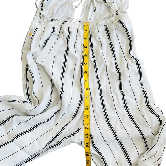 Faithful the Brand deep V-neck striped jumpsuit size Small NEW - Picture 8 of 14